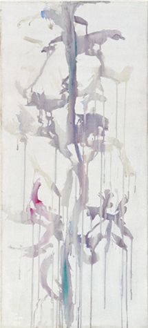Christine Reifenberger, Spindel, 2005, tempera/acrylic on canvas, 110 x 50 cm