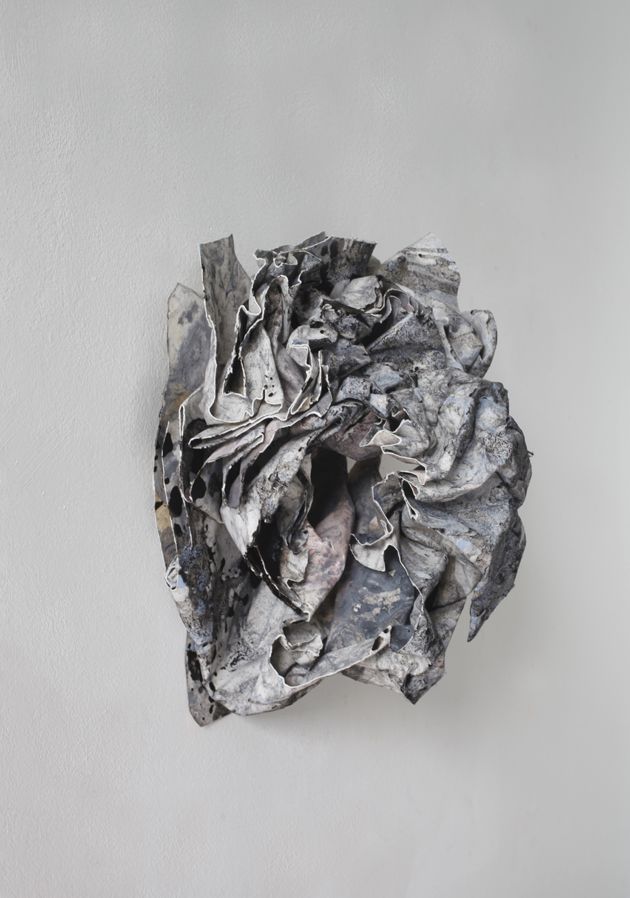 Christine Reifenberger, in Stein, 2016, tempera on paper, 34 x 26 x 21 cm